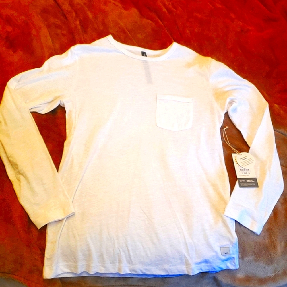 Vuori | Men's Long Sleeve Rise Tee | White | Small